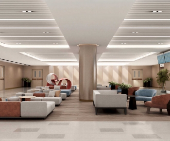 Modern Hospital Hall-ID:865978002