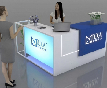 Modern Reception Desk-ID:592801098