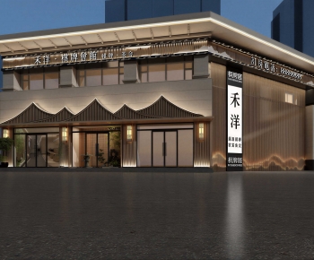 New Chinese Style Facade Element-ID:327053075