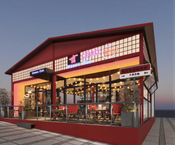 Modern Facade Element-ID:748039965