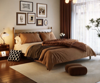 Modern Double Bed-ID:164799931