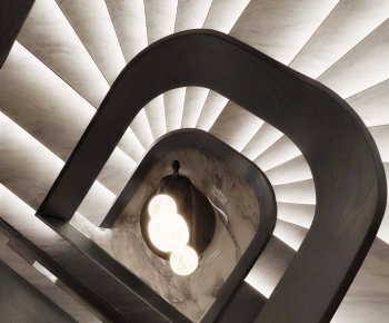 Modern Rotating Staircase-ID:744126083