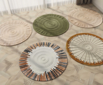 Modern Circular Carpet-ID:731278908