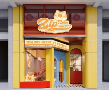 Modern Facade Element-ID:960520034