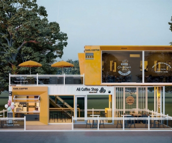 Industrial Style Appearance Of Commercial Building-ID:231364975