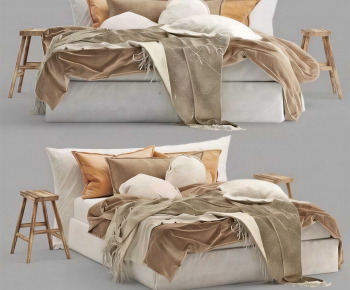 Modern Double Bed-ID:788445958