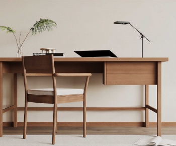 Modern Computer Desk And Chair-ID:496678114