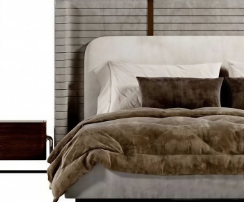 Modern Double Bed-ID:848336948