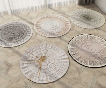 Modern Circular Carpet-ID:595165014