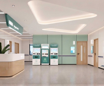 Modern Hospital Hall-ID:819928882
