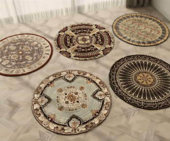 European Style Circular Carpet-ID:596201905