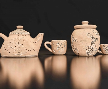 Wabi-sabi Style Tea Set-ID:832549106
