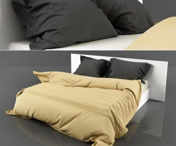 Modern Double Bed-ID:491869431