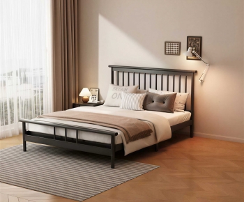 Modern Double Bed-ID:766741996