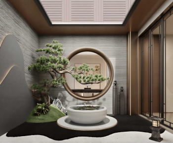 New Chinese Style Courtyard/landscape-ID:219507933