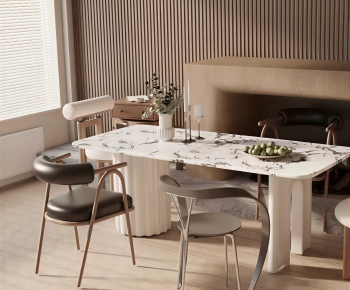 Modern Dining Table And Chairs-ID:683708917
