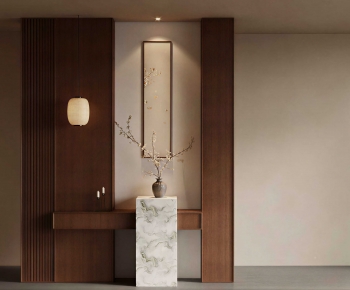 New Chinese Style Entrance Cabinet-ID:823987965