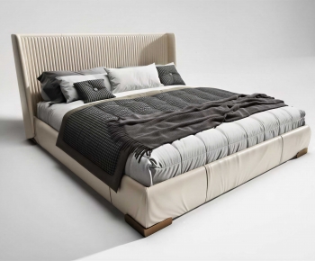 Modern Double Bed-ID:736392975