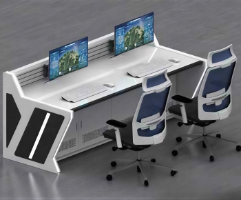 Modern Office Desk And Chair-ID:916915899