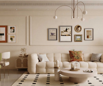 French Style A Living Room-ID:460824016