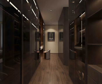 Modern Clothes Storage Area-ID:561243067