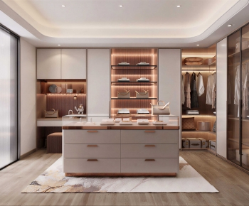 Modern Clothes Storage Area-ID:318564893