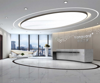 Modern Office Reception Desk-ID:776607042