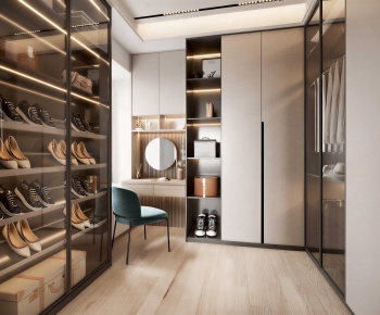 Modern Clothes Storage Area-ID:776169064