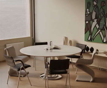 Modern Dining Table And Chairs-ID:390445952