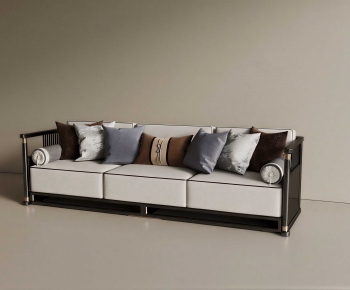 New Chinese Style Three-seat Sofa-ID:686887983