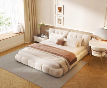 Modern Double Bed-ID:142858037