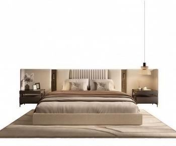 Modern Double Bed-ID:914926056