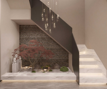 New Chinese Style Stairwell-ID:365040063