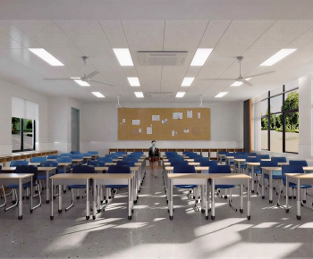 Modern School Classrooms-ID:732176073
