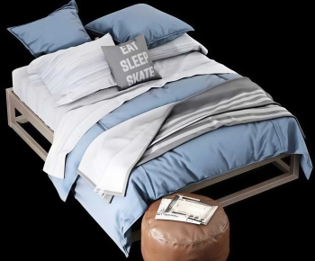 Modern Double Bed-ID:208570961