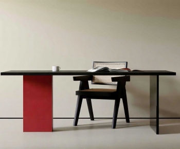 Modern Computer Desk And Chair-ID:273221971