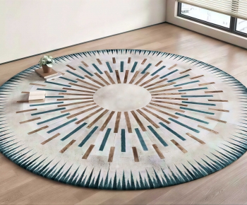 Modern Circular Carpet-ID:385490897