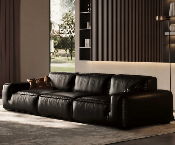 Modern Three-seat Sofa-ID:606234079