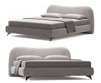 Modern Double Bed-ID:719450002