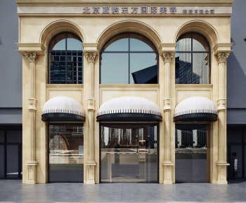 French Style Appearance Of Commercial Building-ID:572217943