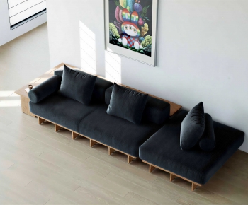 Modern Three-seat Sofa-ID:590442907