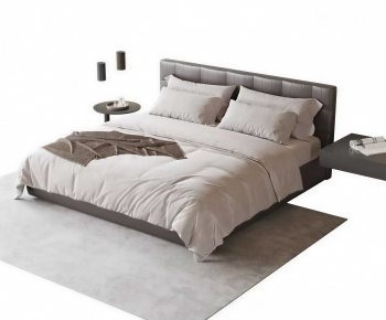 Modern Double Bed-ID:124108084