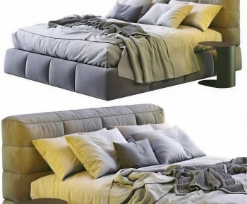 Modern Double Bed-ID:308610924