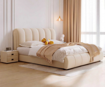 Modern Double Bed-ID:803637981