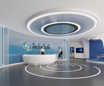 Modern Exhibition Hall-ID:136840111