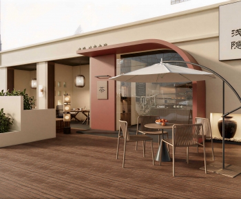 New Chinese Style Facade Element-ID:873956921