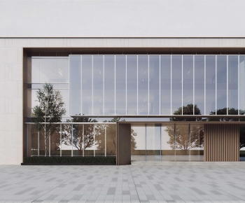 Modern Appearance Of Commercial Building-ID:767687083