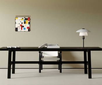 Modern Computer Desk And Chair-ID:829541928