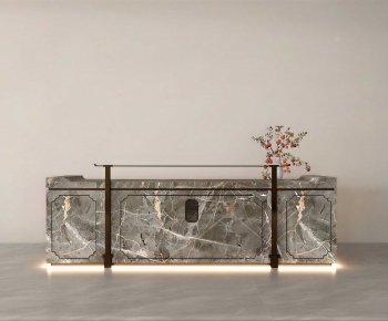 New Chinese Style Reception Desk-ID:466602096