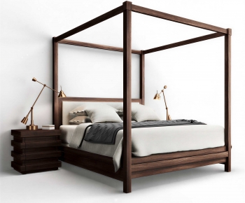 Modern Double Bed-ID:446064006